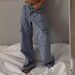 "Men's Distressed With Rolled Hem Pocket Details Relaxed Straight Fit, Washed Vintage Style Streetwear Fashion Polyester Blend Stretch"_ecoleips.com