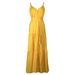 Women Summer V Neck Button Down Sleeveless Strap Long Dress Elegant Casual Commuter Solid Color Maxi Dress For Ladies_ecoleips.com