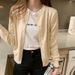 Wear A Cardigan On The Outside, A Women's Thin Fashionable Sweater, A Jacket, A Knitted Sweater With A Long-Sleeved Top_ecoleips.com