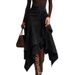 Retro Style Women's Suede Skirt With Tassel Tie Waist European And American Fashion Trend New Arrivals_ecoleips.com