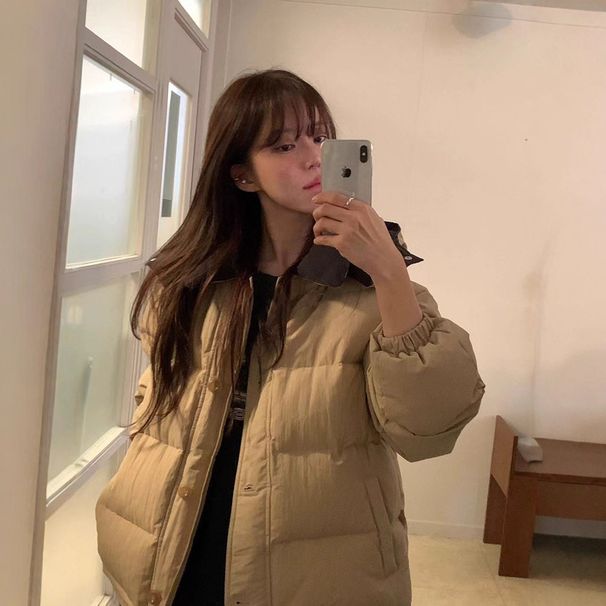 girl Girl Girl Raw C Korean Style Hooded Reversible Down For Women 2025 Winter Solid Color Short Ins Zipper Puffer Jacket Obj*t_ecoleips.com