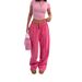 Qiduo European And American Cross-Border Xiyin Women's Loose Drawstring Solid Color Versatile Fashion Casual Long_ecoleips.com