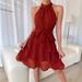 2026 Women Spliced Sleeveless Dress, Ruffled Edge Elegant Casual Dress_ecoleips.com