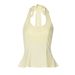 Purely Alluring Sexy Hot Girl Halter Neck Tank Women 2026 New Slim Fit Back-Tie Top Wholesale For Foreign Trade_ecoleips.com