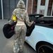 Women's Clothing Camouflage Tracksuit Set Sexy Hooded Cardigan Cropped Sweatshirt And Loose Trousers Two Piece_ecoleips.com
