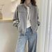 2026 Spring New European Style Casual Sports Stand Collar Sweatshirt For Women, Autumn Zipper Jacket Top_ecoleips.com