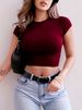 Summer European And American Style Women's Slim Fit Cropped Top Clothing For Women Fashion Top_ecoleips.com