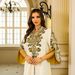 Verve New Muslim Women's Long Robe With String Embroidery Craft Dubai Travel Casual Dress_ecoleips.com