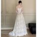 Lightweight Lace Wedding Dress French High End Style 2026 Mori Girl Theme Engagement Reception Dress for Women_ecoleips.com
