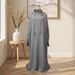 Minimalist Solid Color Hooded Dress For Women_ecoleips.com