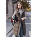Women's Clothing autumn and winter mid length knee length cotton vest with hood for women fashion zipper single breasted cotton jacket_ecoleips.com