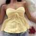 Women's High End Sweet And Spicy Style Strapless Vest Slim Fit Sleeveless Top Summer Clothing_ecoleips.com