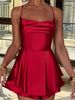 Women's Clothing Fashion Sexy Solid Color Sleeveless Halter Neck Dress Female Summer And Autumn New Slim Fit Backless Suspender Short Skirt_ecoleips.com