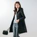 New Women's 90-fleece Solid-color Women's Clothing Hooded And Hooded Seamless Down Jacket Medium And Long Large-size Jacket_ecoleips.com