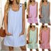 Summer New Arrival Women's Casual Striped Dress Round Neck Pocket Button Detail Suspender Design_ecoleips.com