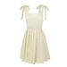 AC862 New French-style Cross-border Travel Dress, Fresh Sweet, With Ties, Comfortable, Elegant, And Gentle_ecoleips.com