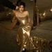 Elegant Gold Sequin Off-Shoulder Mermaid Evening Dress For Wedding Party, Banquet, Host & Debutante Ball_ecoleips.com
