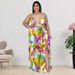 Women's Clothing Plus Size Women's Strapless Swimsuit Set 3 Pieces Printed Summer Fashion Design For Formal & Casual For Women_ecoleips.com
