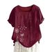 Cross-Border Tops Casual Loose T-Shirts Cotton Linen Plus Size Women's Clothing AMZ Hot Selling_ecoleips.com