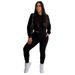 Women's Sexy Cropped Workout Two-Piece Set – Long Sleeve Top & High-Waisted Pants (S-XXXXL, 7 Colors)_ecoleips.com