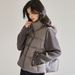 girl 25 Winter New Knitted Patchwork Down Jacket Women, Short Style, 90% White Duck Down, Stand Collar, Slimming Thick Coat_ecoleips.com