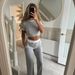 2026 New Fashion Casual Suit Women's Color Matching Body Sculpting Short-sleeved Drawstring Wide-leg Pants Two-piece Set_ecoleips.com