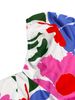 Floral Print Square Neck Puff Sleeve Dress Women's Romantic Vintage Mini Dress For Spring Summer Garden Party_ecoleips.com