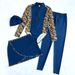 Full-Coverage Rash Guard Swimwear Set – Long Sleeve UPF 50+ & Swim Leggings (S-XL) – Modest Surfing/Beach Outfit (Floral/Geometric Prints)_ecoleips.com