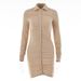 Women Stylish Figure‑Flattering Dress With Single‑Breasted Buttons & Ruched Details_ecoleips.com