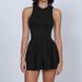 Women's Clothing Cloud Feel Faux Two Piece Stand Up Collar Dress, Outdoor Running Anti Exposure Base Layer A Line Skirt Tennis Skirt 9094_ecoleips.com