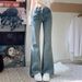 Light Colored Micro Flared Jeans For Women In Autumn, New American Style High Waisted, Loose And Wide Slimming Straight_ecoleips.com