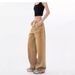 Vintage Distressed Rivet Wide-leg Jeans For Women, Autumn And Winter, Stylish, Loose, Slimming, Straight-leg,_ecoleips.com