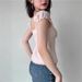 Women's Bubble Sleeve Shirt Top Versatile Slim-fitting Temperament Elegant Short Sleeve Lining_ecoleips.com