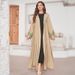 Verve 2025 New Embroidered Muslim Clothing Fashion Elegant Cardigan Rayon Dress Robe_ecoleips.com