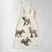Women's Shaun the Sheep Print Slip Dress French Style Romantic Alluring Summer New_ecoleips.com