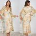 Women's Clothing Long Printed Dress Long Dress Slim Irregular Fold Swallowtail Skirt_ecoleips.com