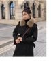 girl Girl Real Shot Parker For Women, Hong Kong Style 2024 Winter New Korean Version Coat, Over-the-Knee Long Loose Cotton Padded_ecoleips.com