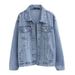 Denim Jacket For Women In Spring Autumn 2025, Versatile And Loose Fit, Short Boyfriend Jacket, Top, Trend_ecoleips.com