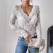 European American Cross-border 2026 Spring And Autumn New Sexy Single-layer Floral Lace Fan-shaped Decorative Base Shirt_ecoleips.com
