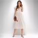 Spring And Summer New Casual Solid Color V-Neck Waist Cinched Fresh Style Women's Dress_ecoleips.com