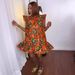 Women's Clothing Printed Flying Sleeves Loose Short Dress_ecoleips.com