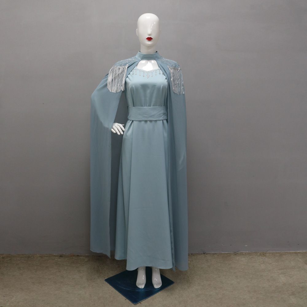 Women's Clothing Sequined Tassel Hot Diamond Robe Shawl Dress_ecoleips.com