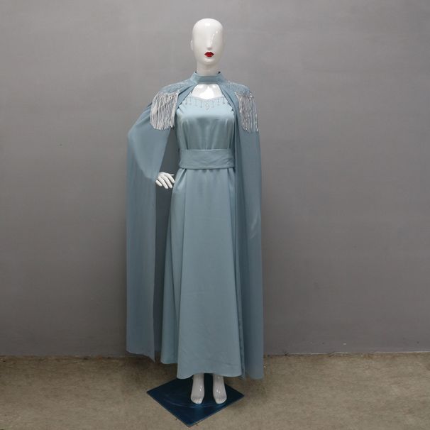 Women's Clothing Sequined Tassel Hot Diamond Robe Shawl Dress_ecoleips.com