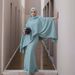 Cross-Border Foreign Trade Middle East Dubai New Muslim Top And Skirt Two-Piece Set Elegant Robe Dress_ecoleips.com