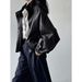 Yanshuang American Style PU Leather Jacket For Women, Autumn High-End Casual Versatile Cool Coat 79786_ecoleips.com