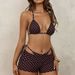 New Polka Dot Halter Neck Bikini Three Piece Set Sexy Style Women's Swimwear_ecoleips.com