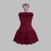 Elegant Floral Print Summer Dress for Women Asymmetric Tie-Neck Design Comfortable Breathable Fabric Flowy A-Line Silhouette_ecoleips.com
