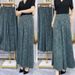 Ice Silk Jacquard Mom Nine-Point Women Summer Thin Skirt Slimming Wide-Leg Draped Casual Pants_ecoleips.com