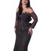 Women's Clothing Sexy Inner Cape Mesh Hot Diamond Ball Evening Dress_ecoleips.com
