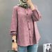 Women's Clothing New Women's Muslim Floral Shirt Fashion Puff Sleeve_ecoleips.com